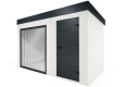 GARDEON® Zahradní domek 4 x 2 m s panoramatickým oknem